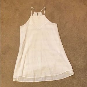 White spaghetti strap dress